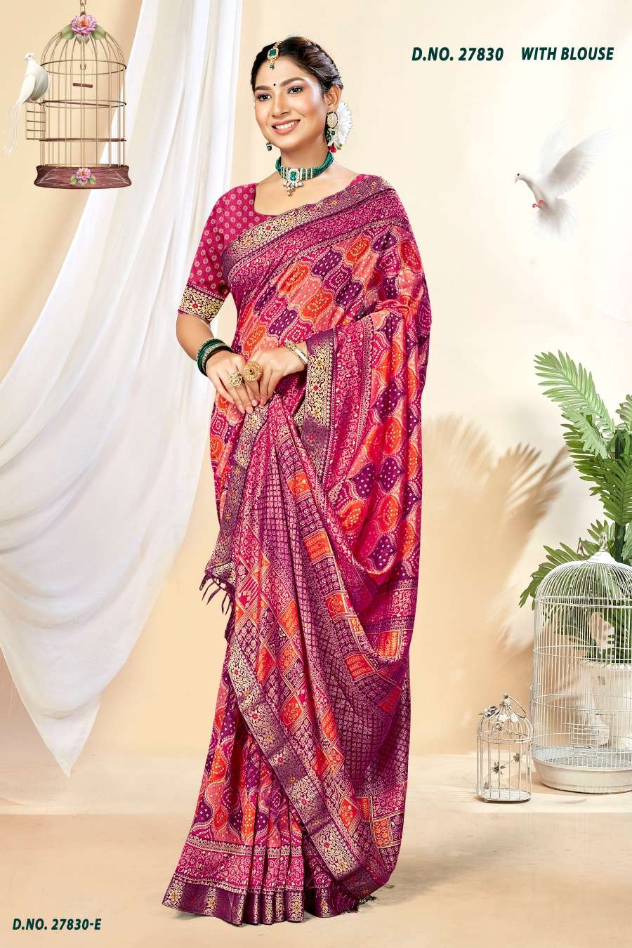 INDER SILK MILLS SAMSUNG-27830 Saree Wholesale catalog