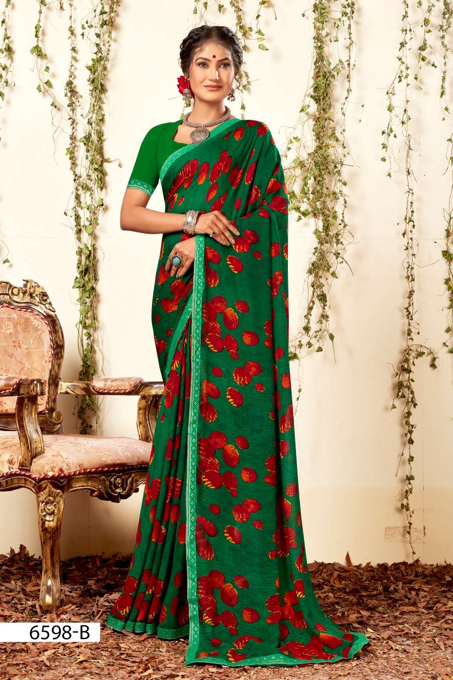 INDER SILK MILLS SEV MAMRA-6598 Saree Wholesale catalog