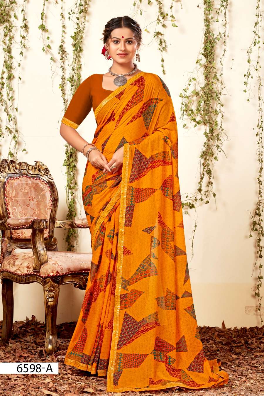 INDER SILK MILLS SEV MAMRA-6598 Saree Wholesale catalog