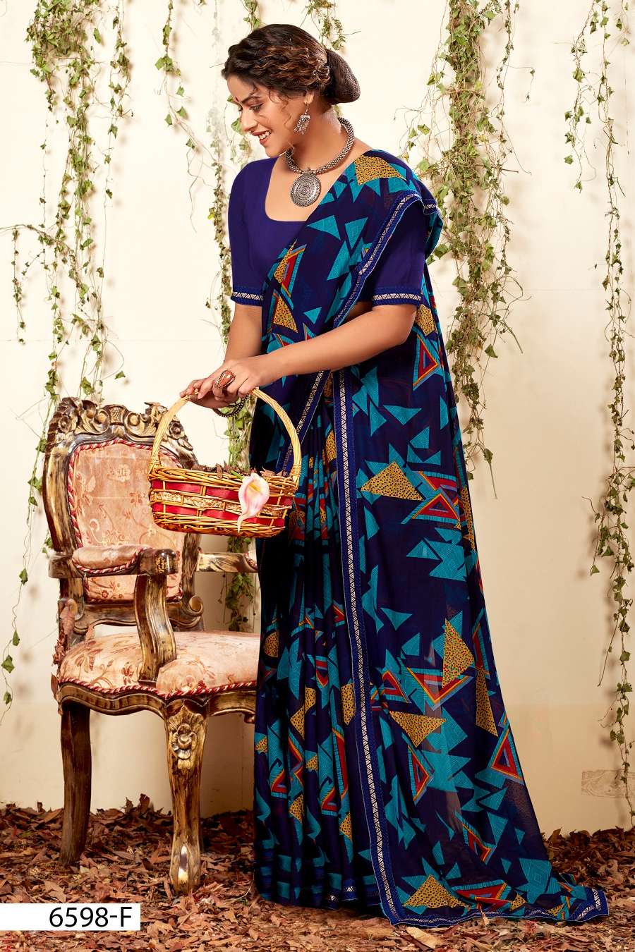 INDER SILK MILLS SEV MAMRA-6598 Saree Wholesale catalog