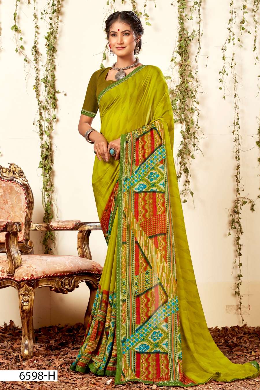 INDER SILK MILLS SEV MAMRA-6598 Saree Wholesale catalog