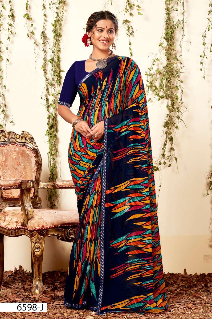 INDER SILK MILLS SEV MAMRA-6598 Saree Wholesale catalog
