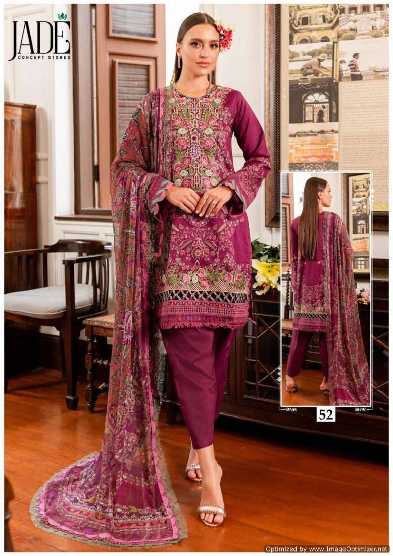 Jade Chevron Vol 6 Cotton Dress Material Wholesale catalog