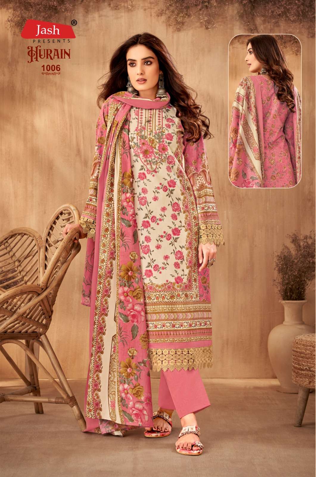 Jash Hurain Vol 1 Cotton Dress Material Wholesale catalog