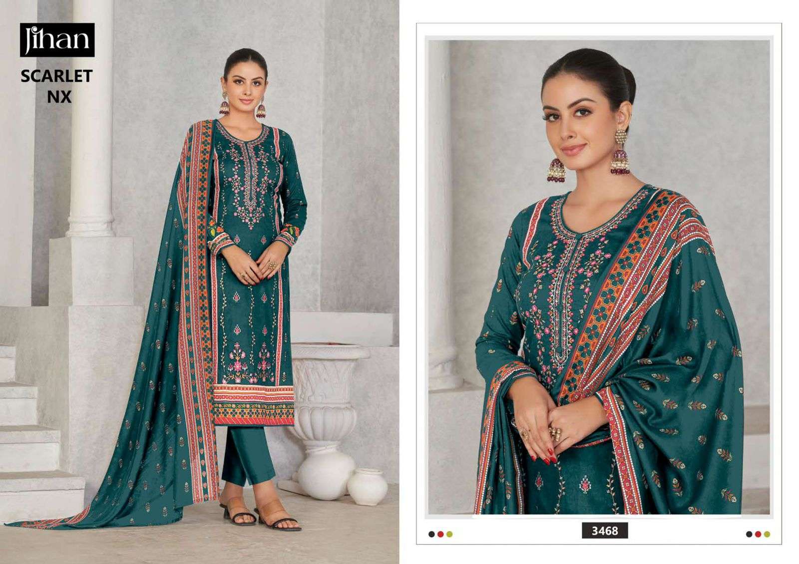 Jihan Scarlet Nx Cotton Dupatta Salwar Kameez Wholesale catalog