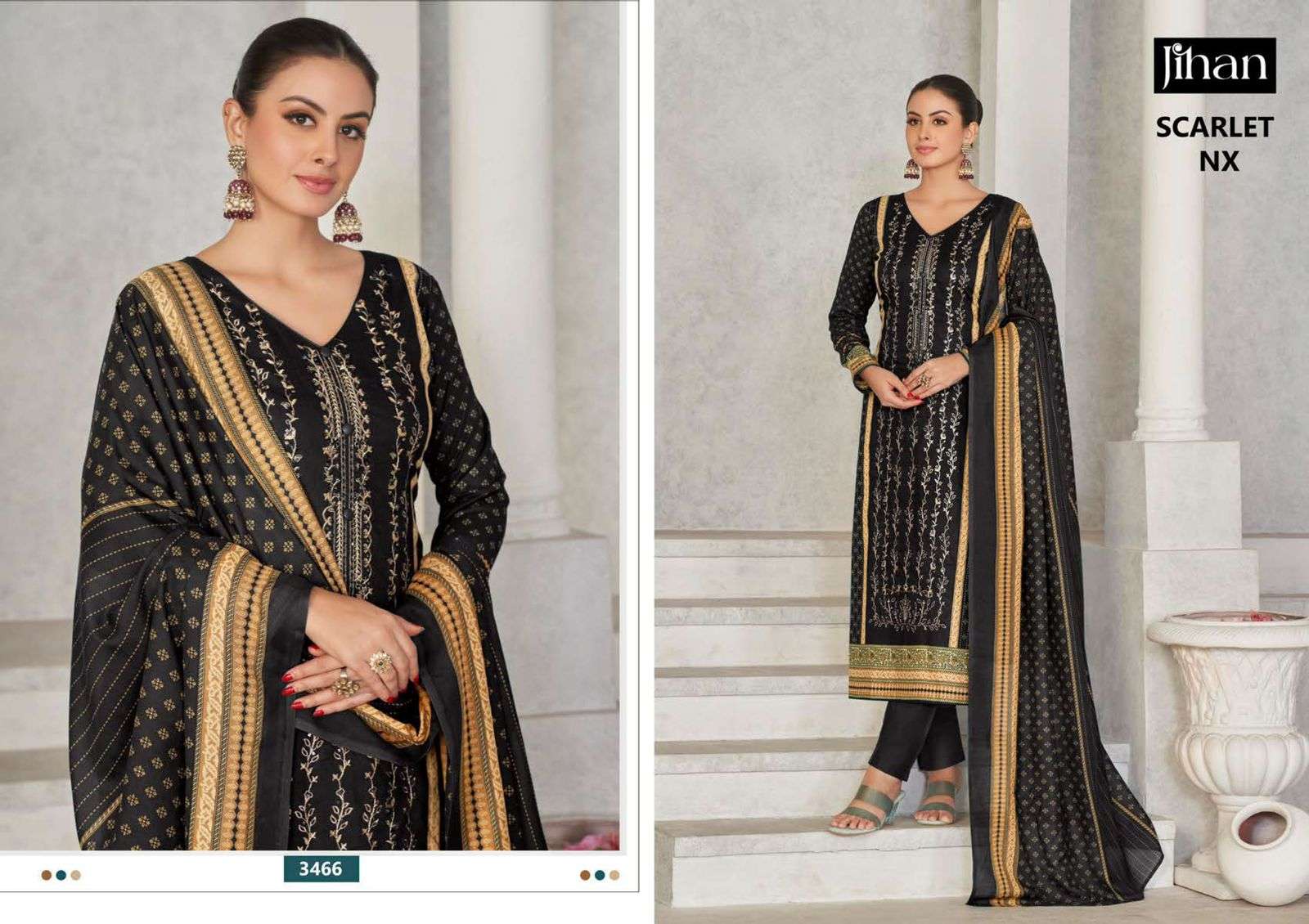 Jihan Scarlet Nx Cotton Dupatta Salwar Kameez Wholesale catalog