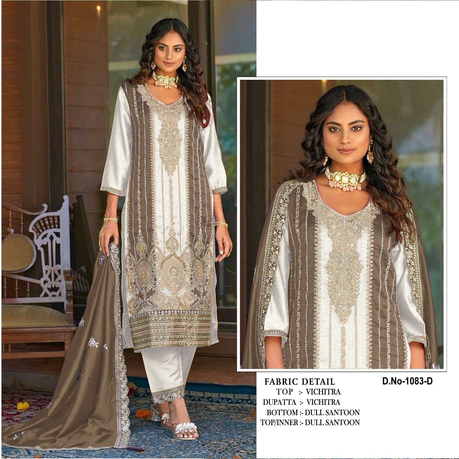 Kb Super Hit 1083 Vichitra Silk Designer Salwar Suit Wholesale catalog