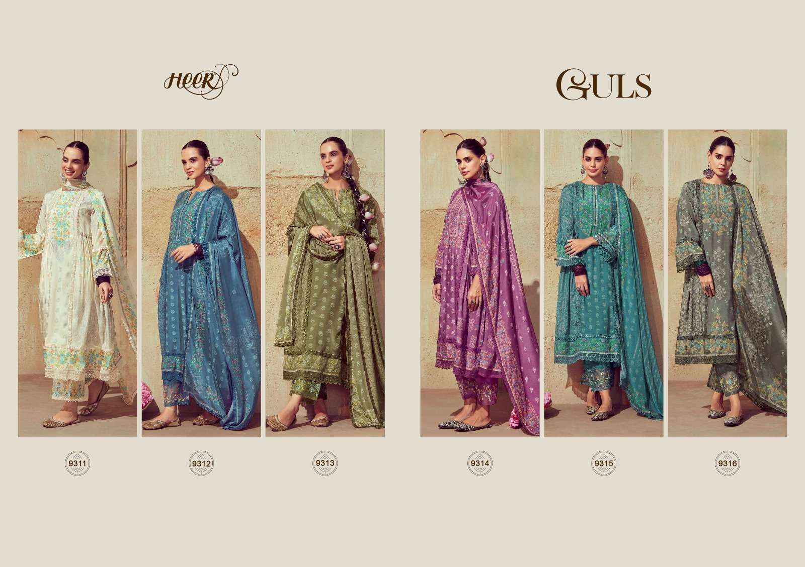 Kimora Heer Guls Muslin Digital Printed Salwar Kameez Wholesale catalog