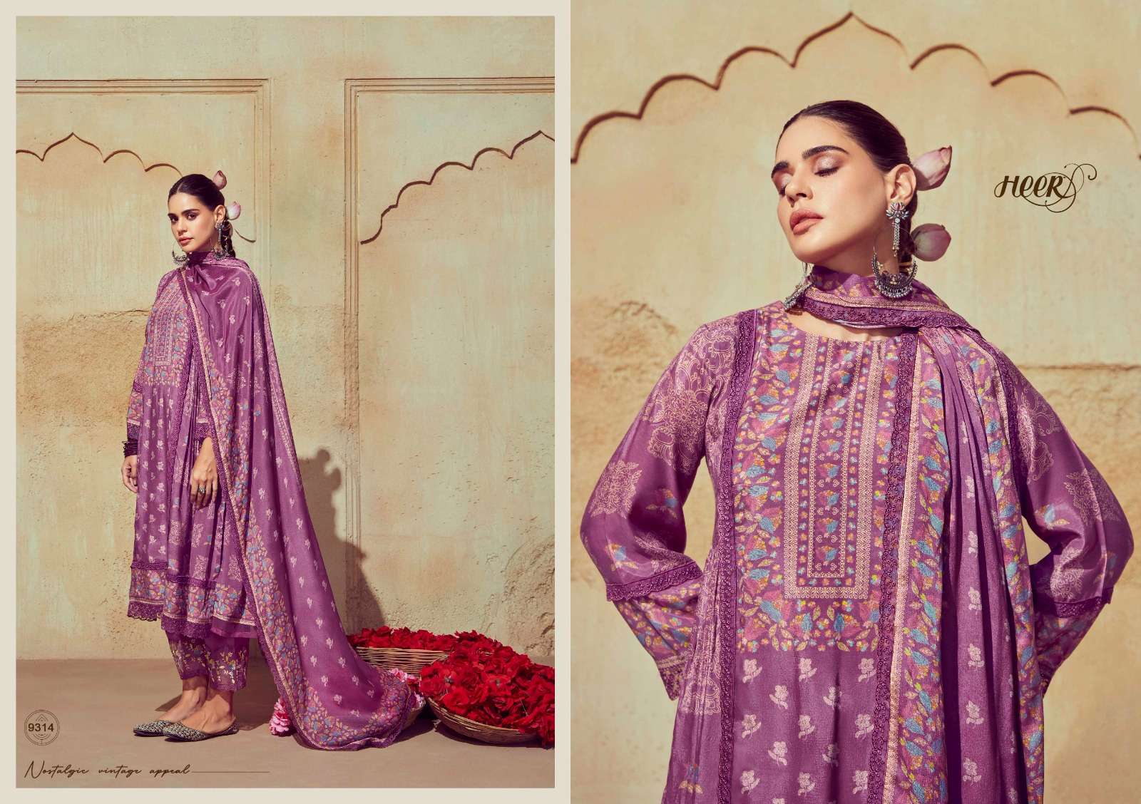 Kimora Heer Guls Muslin Digital Printed Salwar Kameez Wholesale catalog