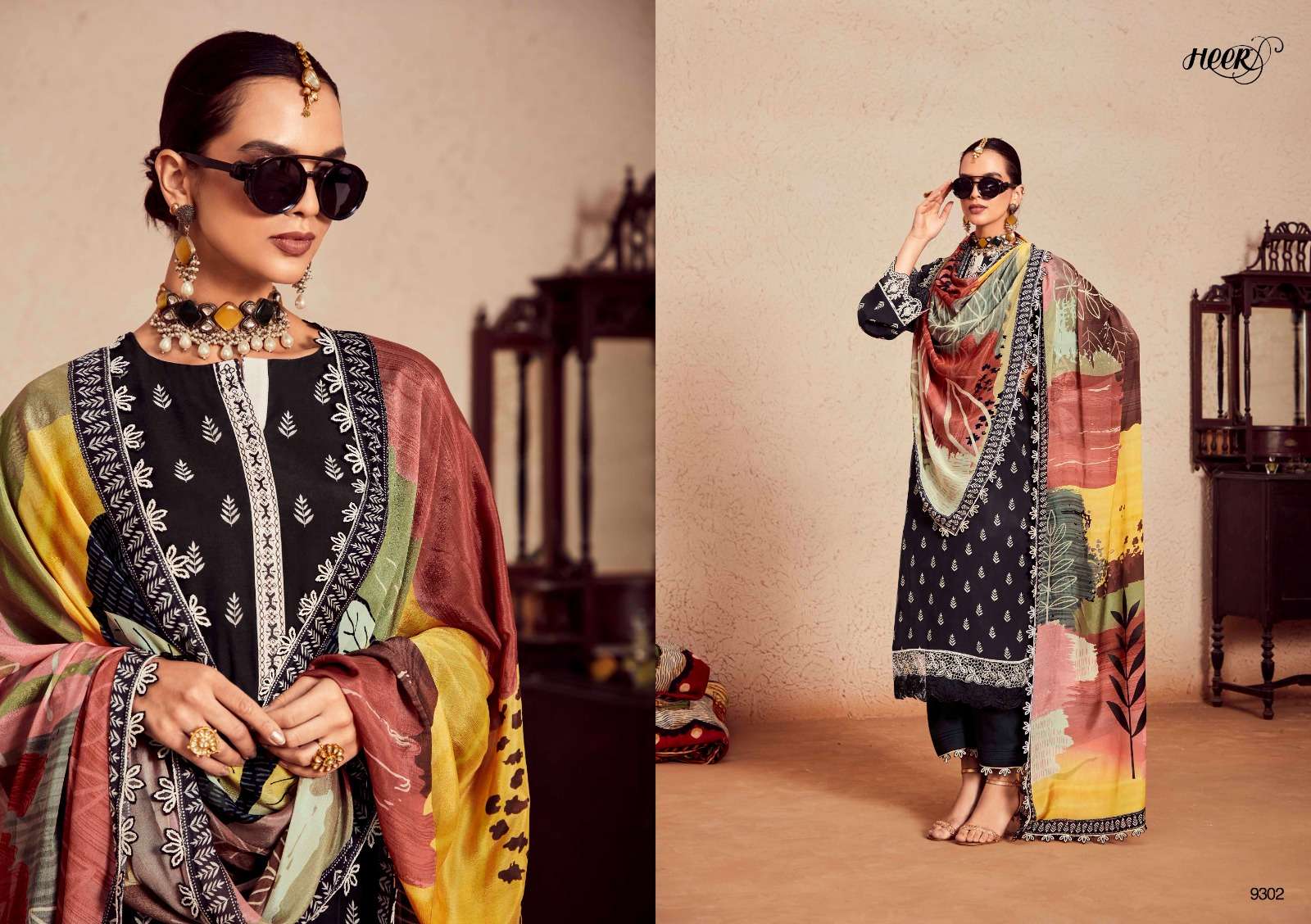 Kimora Heer Swag Muslin Digital Printed Salwar Kameez Wholesale catalog