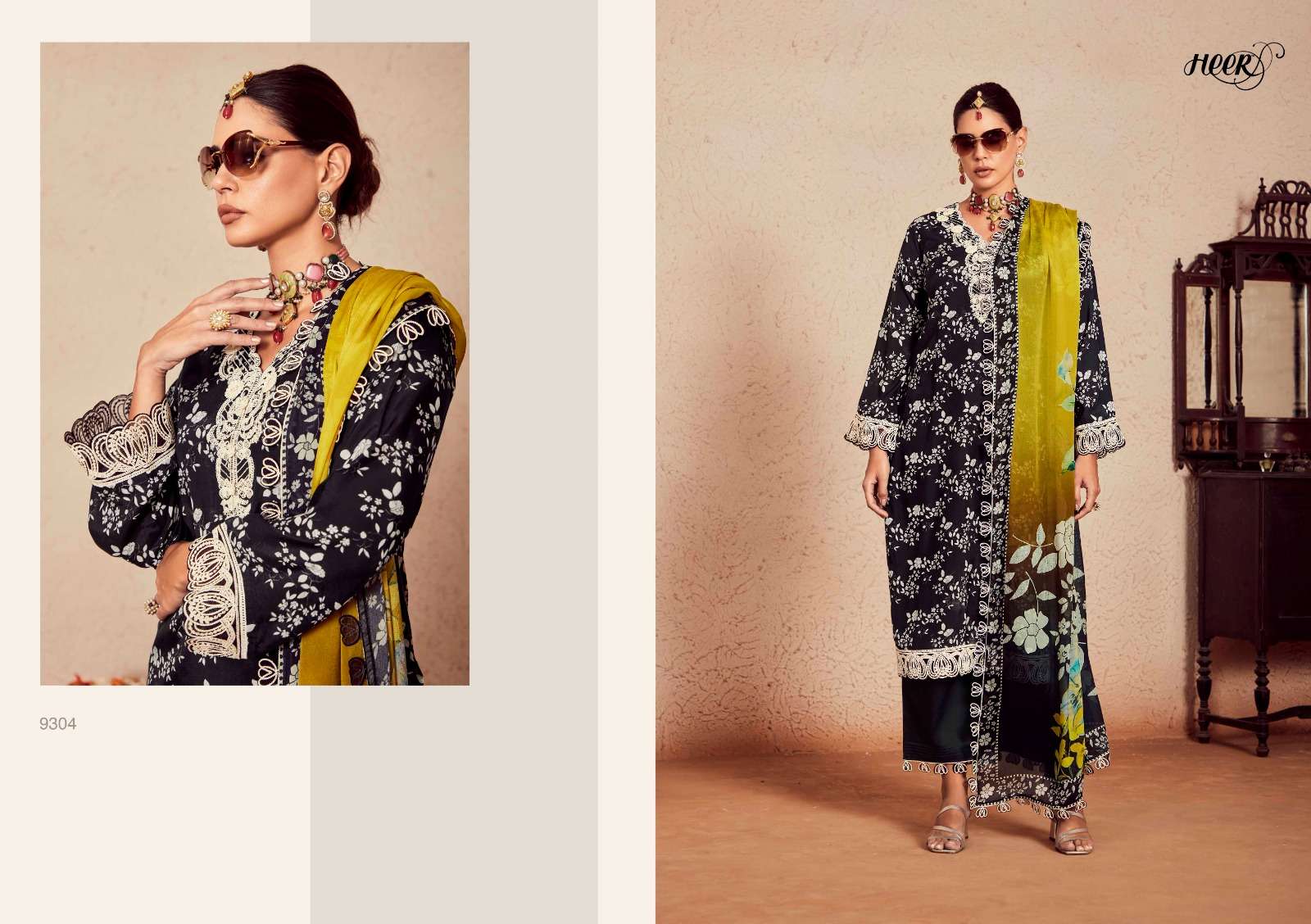 Kimora Heer Swag Muslin Digital Printed Salwar Kameez Wholesale catalog