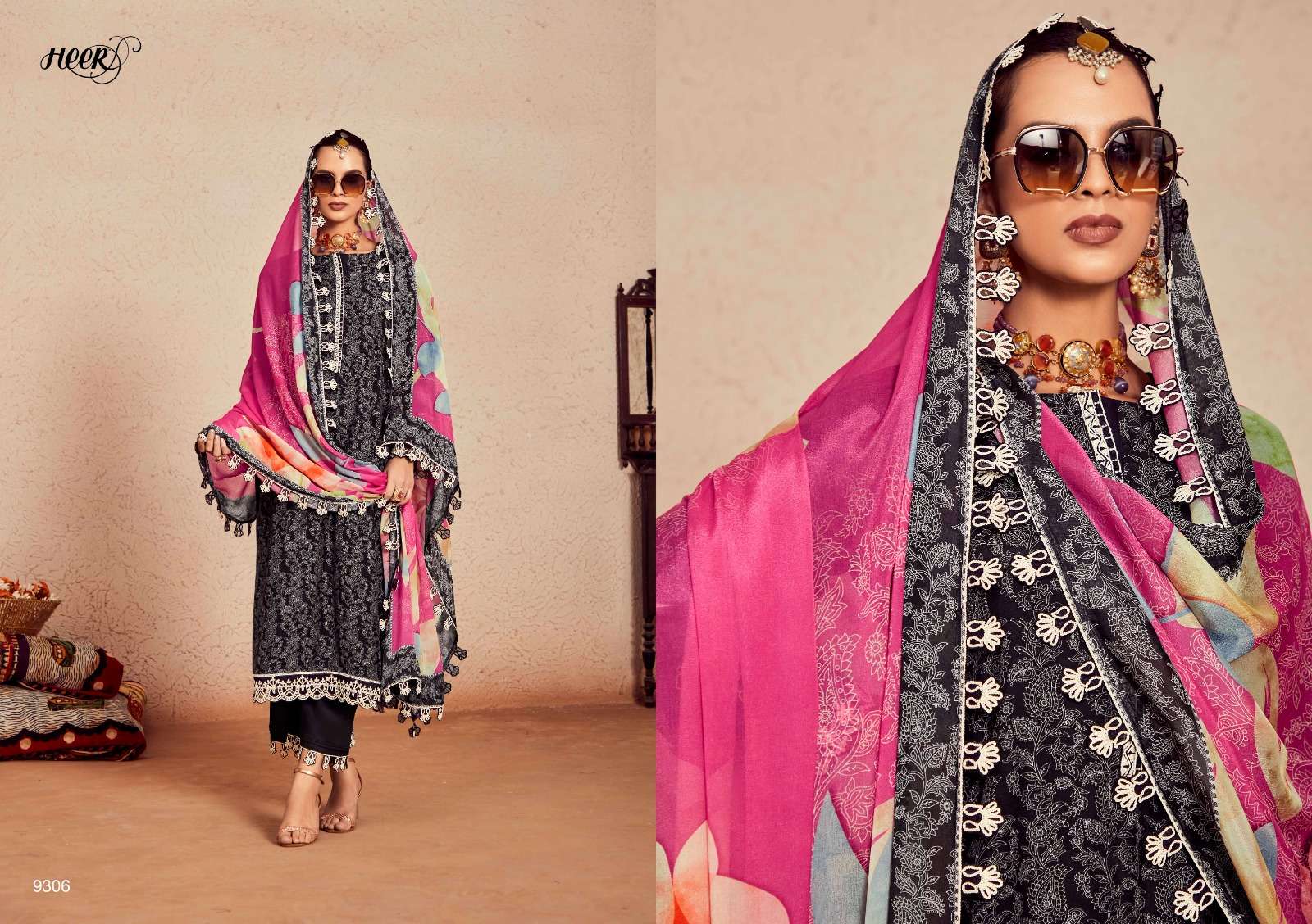 Kimora Heer Swag Muslin Digital Printed Salwar Kameez Wholesale catalog