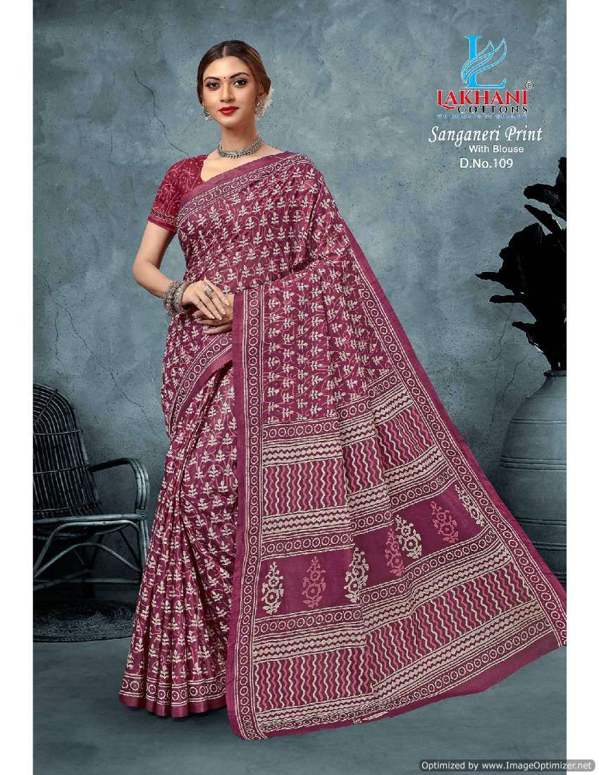 Lakhani Sanganeri Vol-1 – Cotton Sarees - Wholesale Catalog