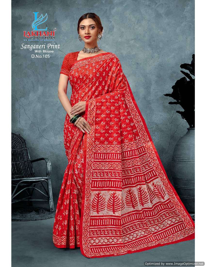 Lakhani Sanganeri Vol-1 – Cotton Sarees - Wholesale Catalog