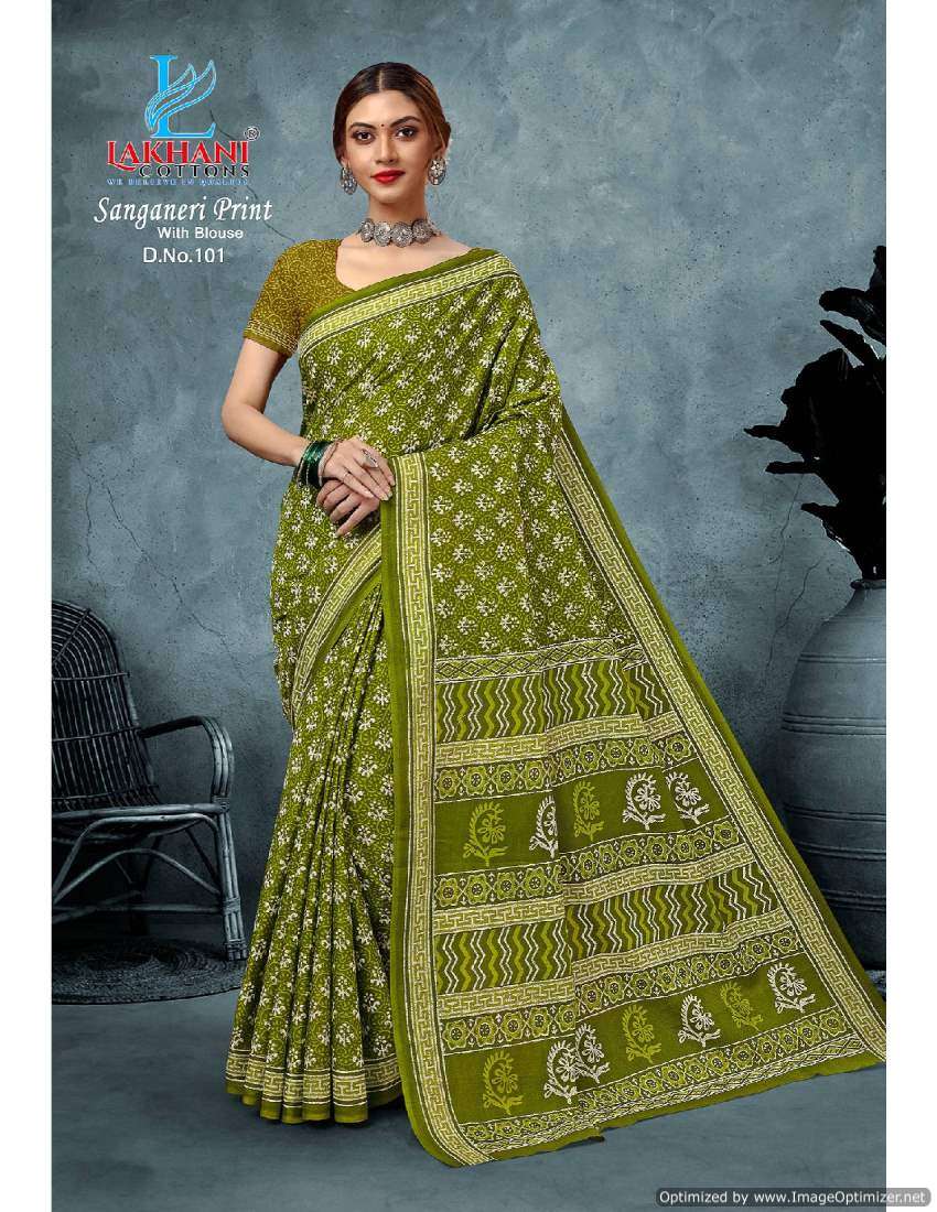 Lakhani Sanganeri Vol-1 – Cotton Sarees - Wholesale Catalog