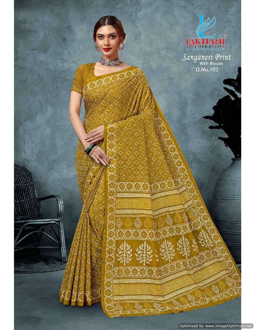 Lakhani Sanganeri Vol-1 – Cotton Sarees - Wholesale Catalog