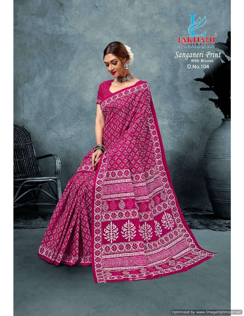 Lakhani Sanganeri Vol-1 – Cotton Sarees - Wholesale Catalog