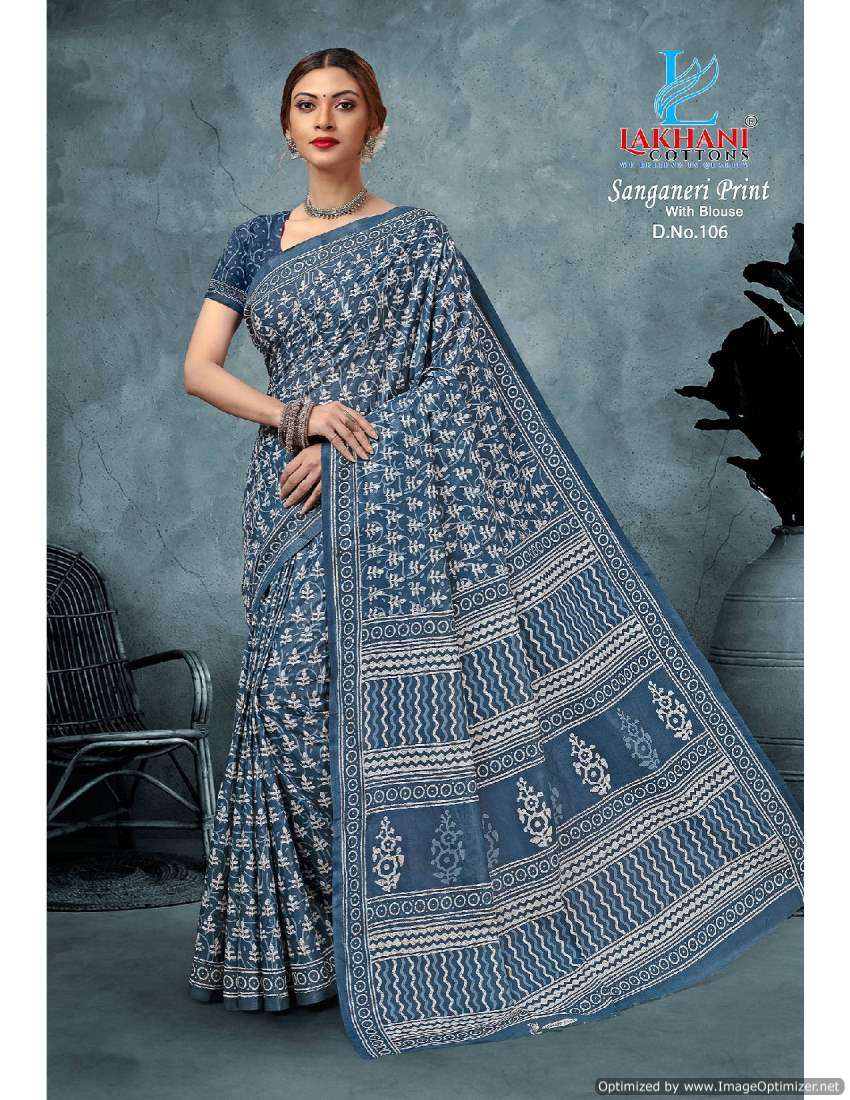 Lakhani Sanganeri Vol-1 – Cotton Sarees - Wholesale Catalog