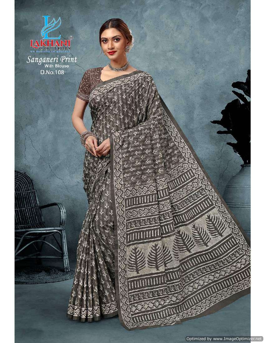 Lakhani Sanganeri Vol-1 – Cotton Sarees - Wholesale Catalog