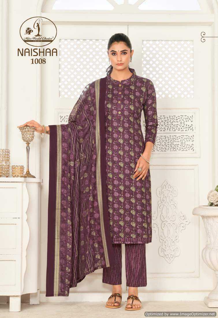 Miss World Naishaa Vol-1 – Dress Material - Wholesale Catalog