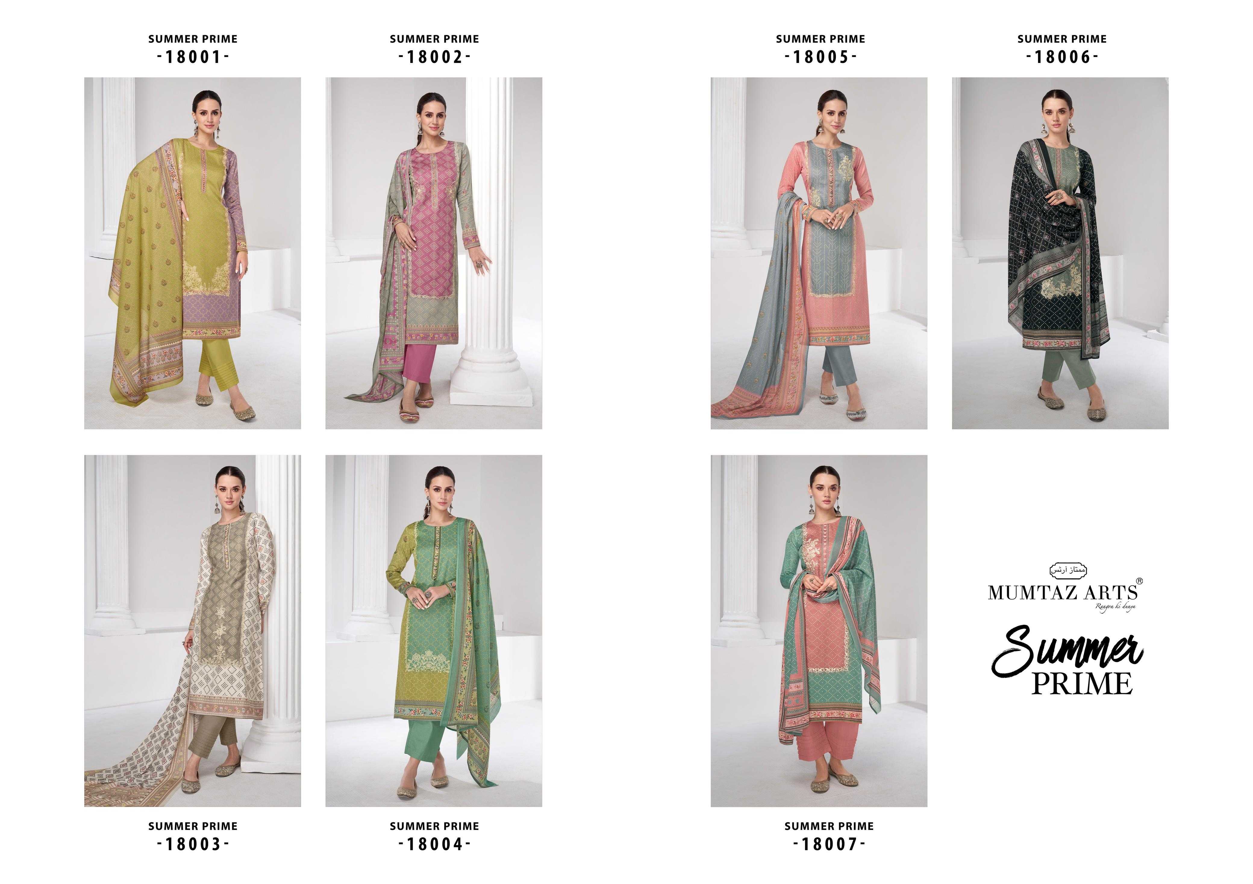 Mumtaz Summer Prime Satin Digital Printed Salwar Suits Wholesale catalog