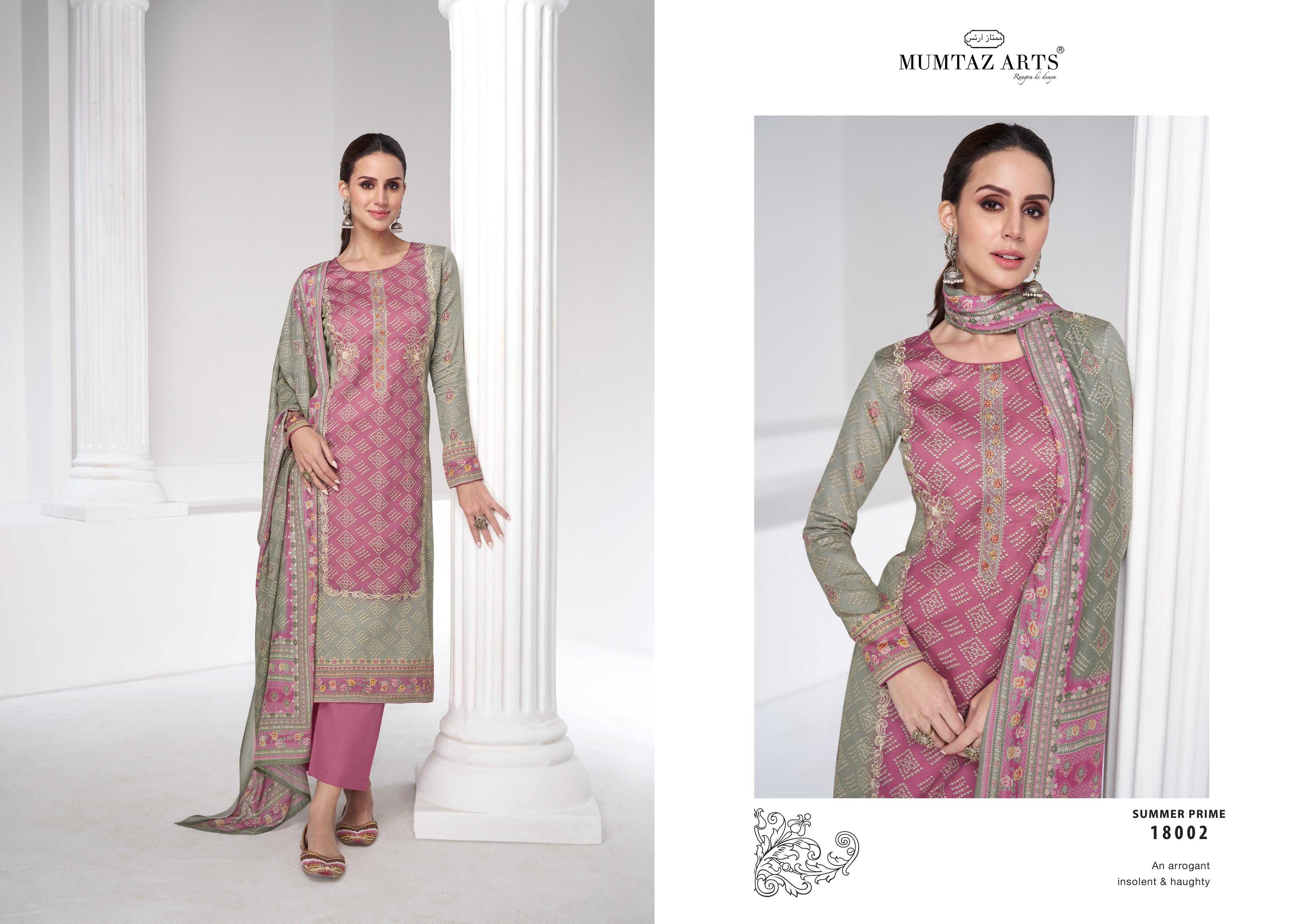 Mumtaz Summer Prime Satin Digital Printed Salwar Suits Wholesale catalog