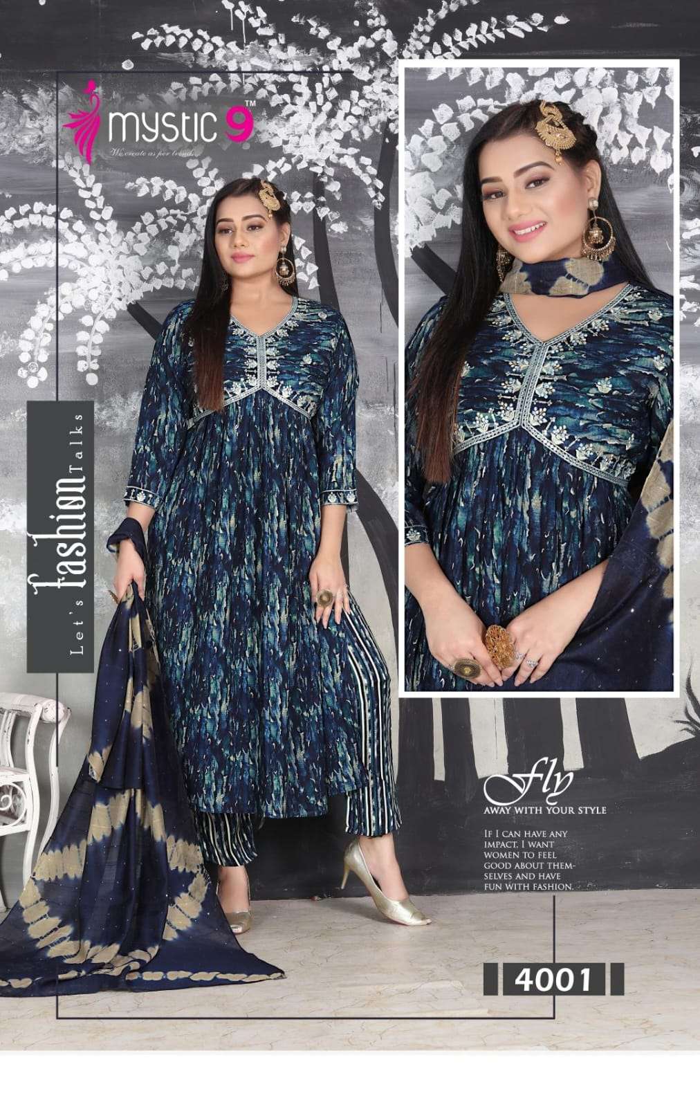 MYSTIC 9 POOJA VOL - 4 Kurti Wholesale catalog