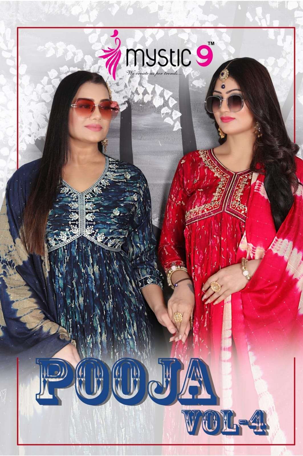 MYSTIC 9 POOJA VOL - 4 Kurti Wholesale catalog