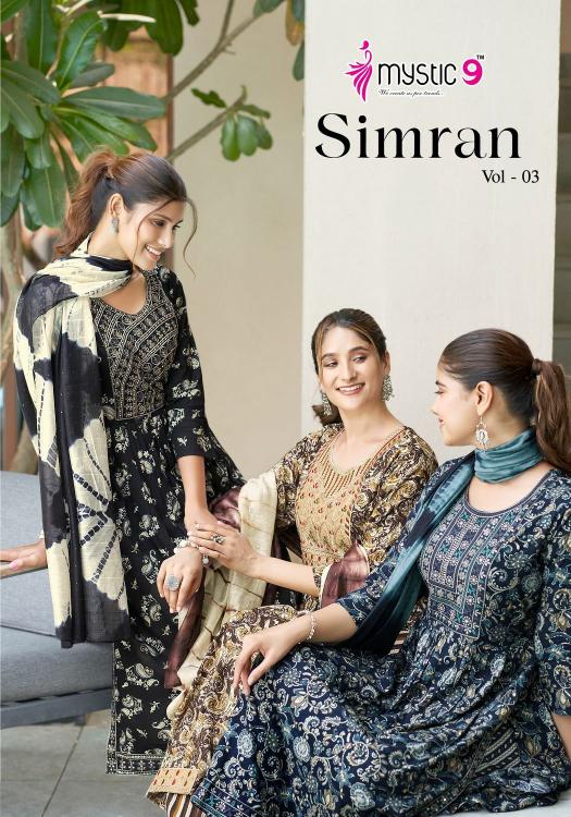 MYSTIC9 SIMRAN vol -3 Kurti Wholesale catalog
