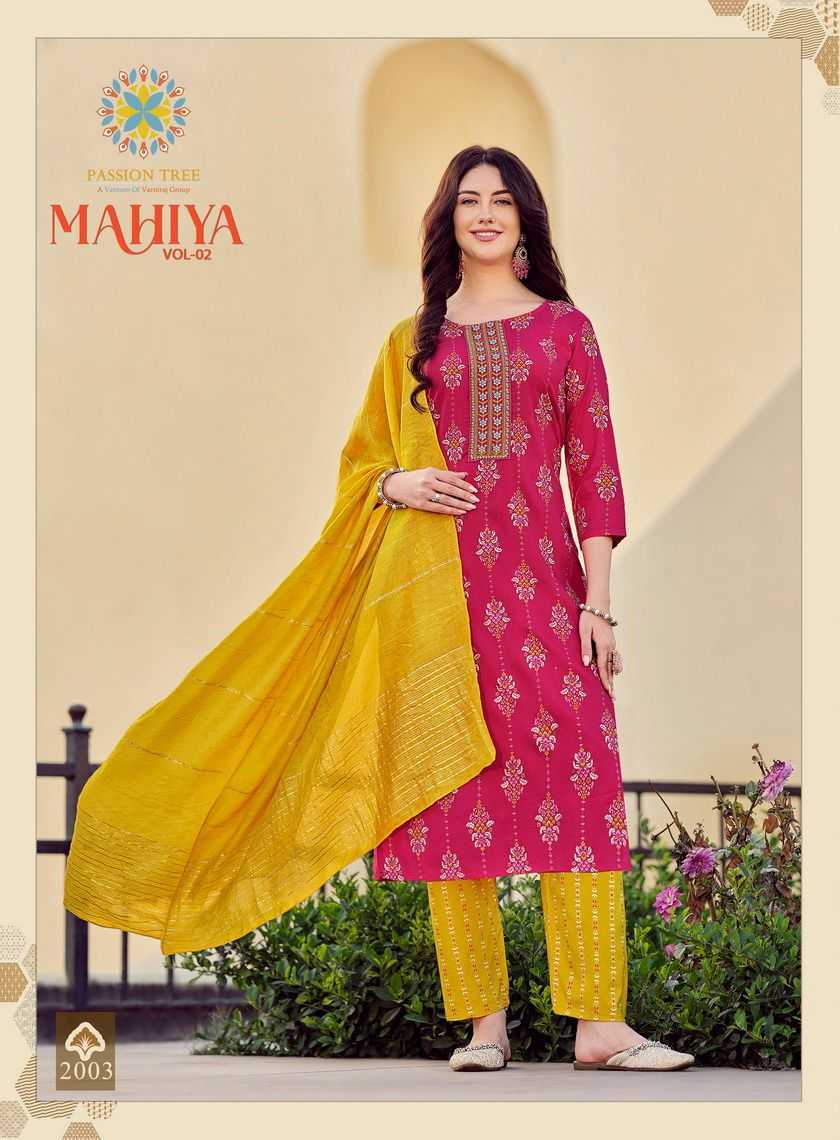 Passion Tree MAHIYA VOL-2 Kurti Wholesale catalog
