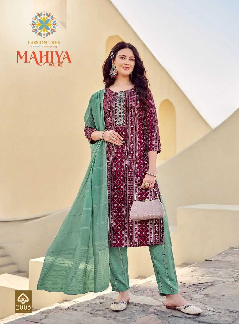 Passion Tree MAHIYA VOL-2 Kurti Wholesale catalog
