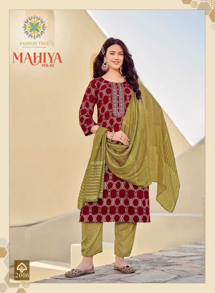 Passion Tree MAHIYA VOL-2 Kurti Wholesale catalog