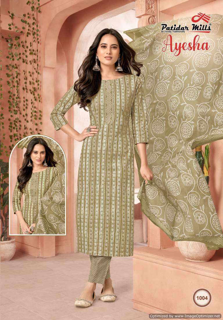 Patidar Mills Ayesha Vol-1 – Dress Material - Wholesale Catalog