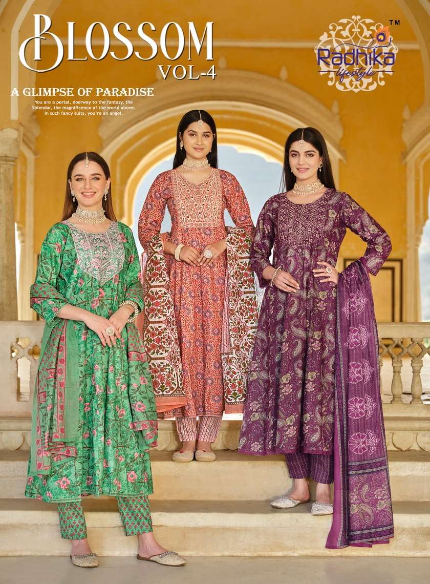 RADHIKA lifestyle BLOSSOM VOL4 Kurti Wholesale catalog