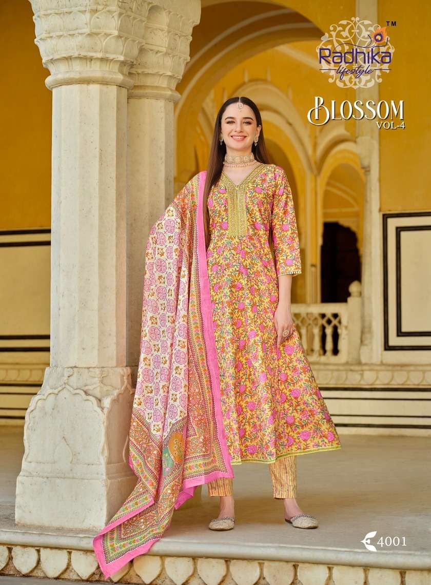 RADHIKA lifestyle BLOSSOM VOL4 Kurti Wholesale catalog
