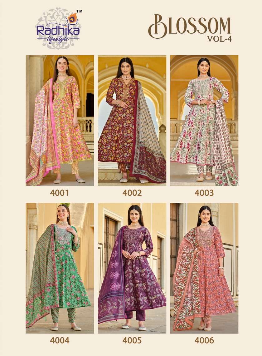 RADHIKA lifestyle BLOSSOM VOL4 Kurti Wholesale catalog