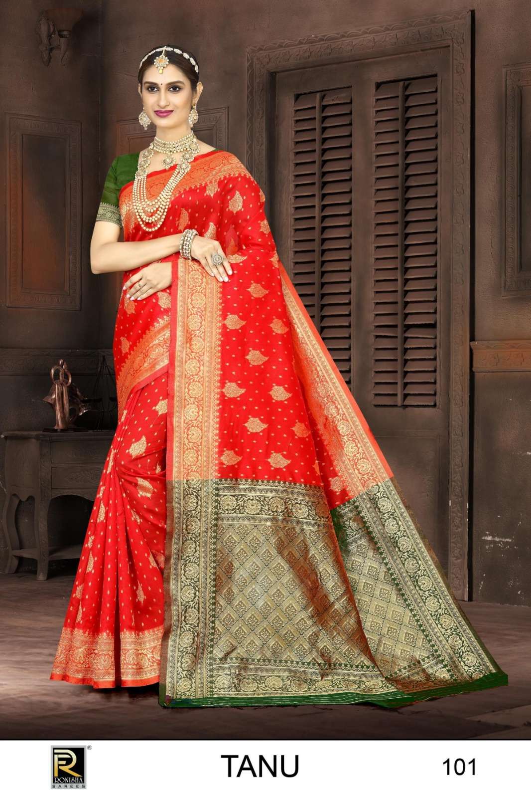 Ronisha Tanu  Banarasi Silk Saree Wholesale catalog