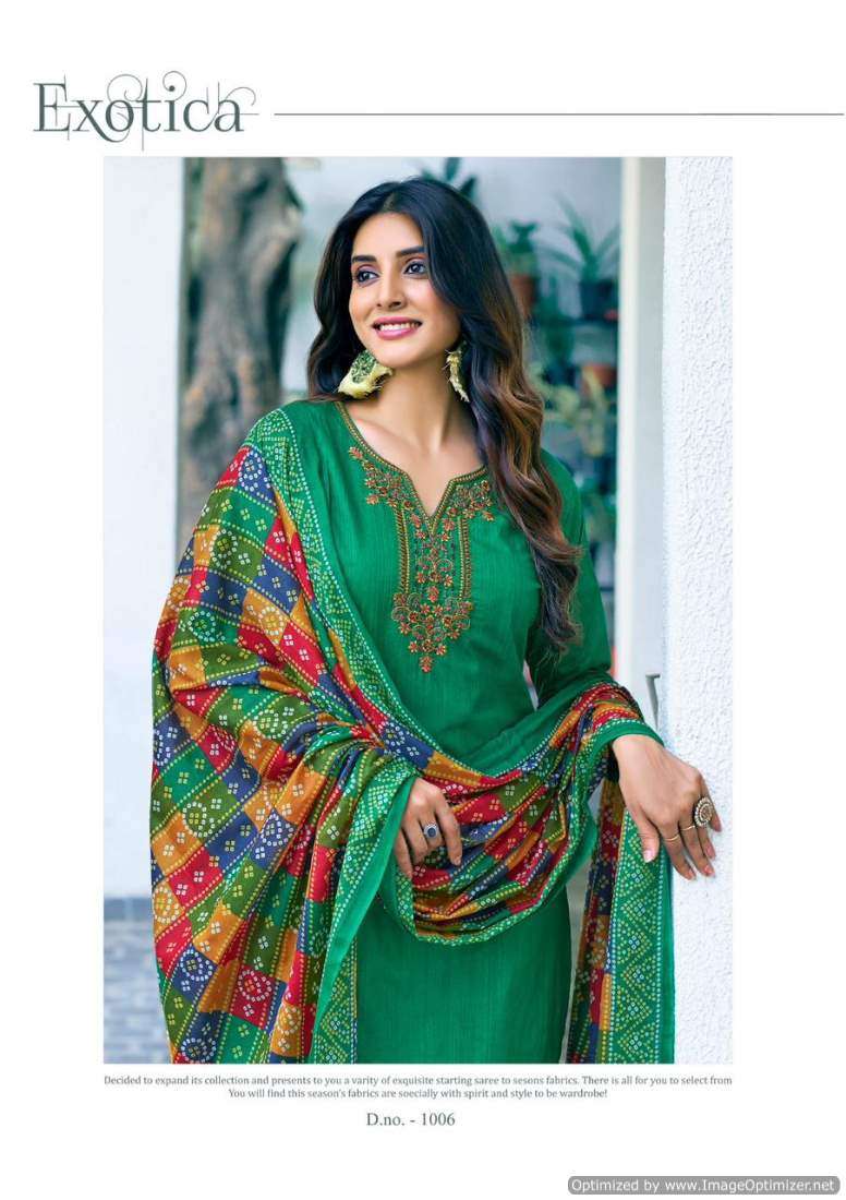 Saanvi Romani Cambric Cotton Printed Dress Material Wholesale catalog
