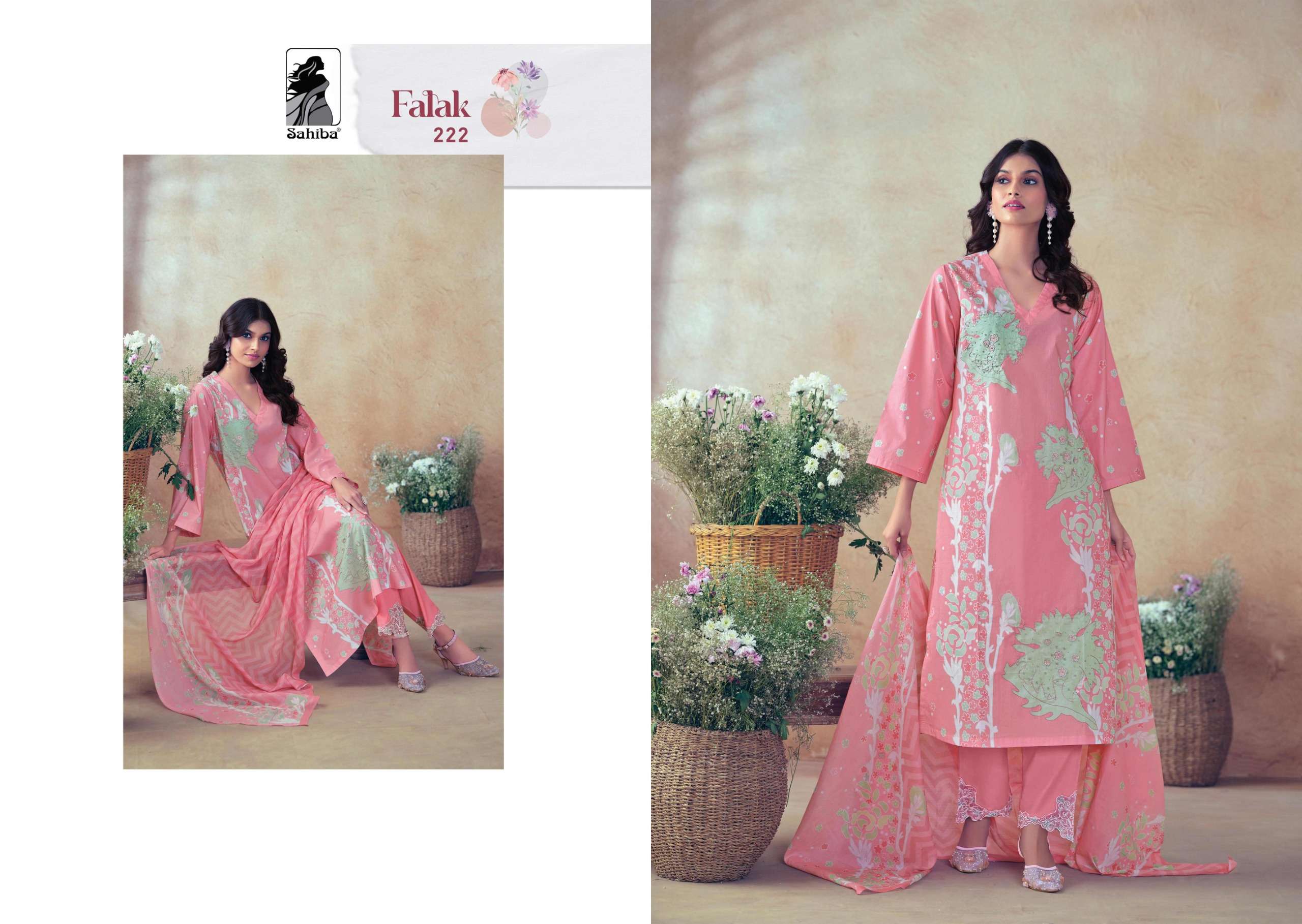 Sahiba FALAK Dress Material Wholesale catalog