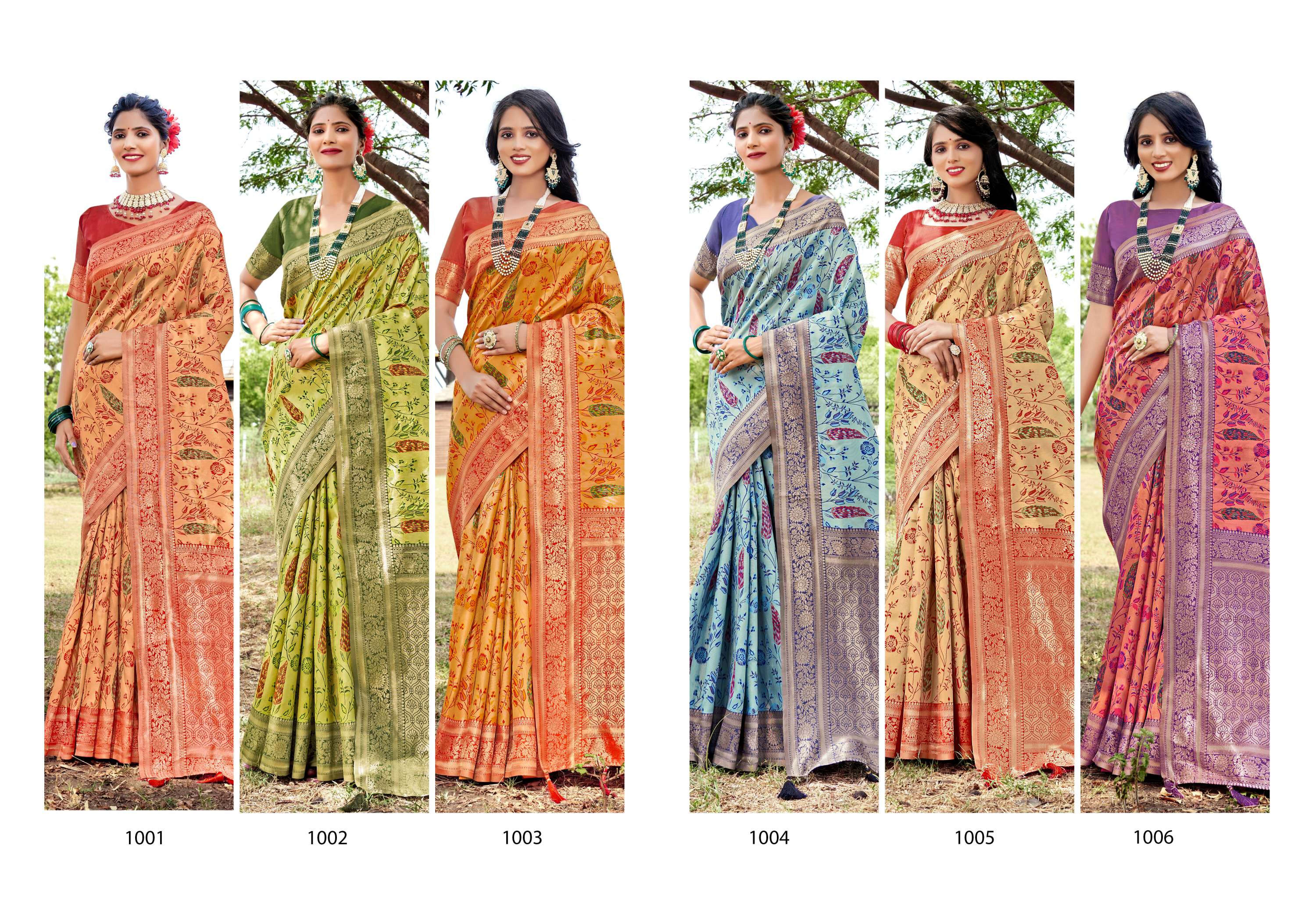 Saroj Nirmaya Vol.4 Soft silk saree rich pallu Saree Wholesale catalog    