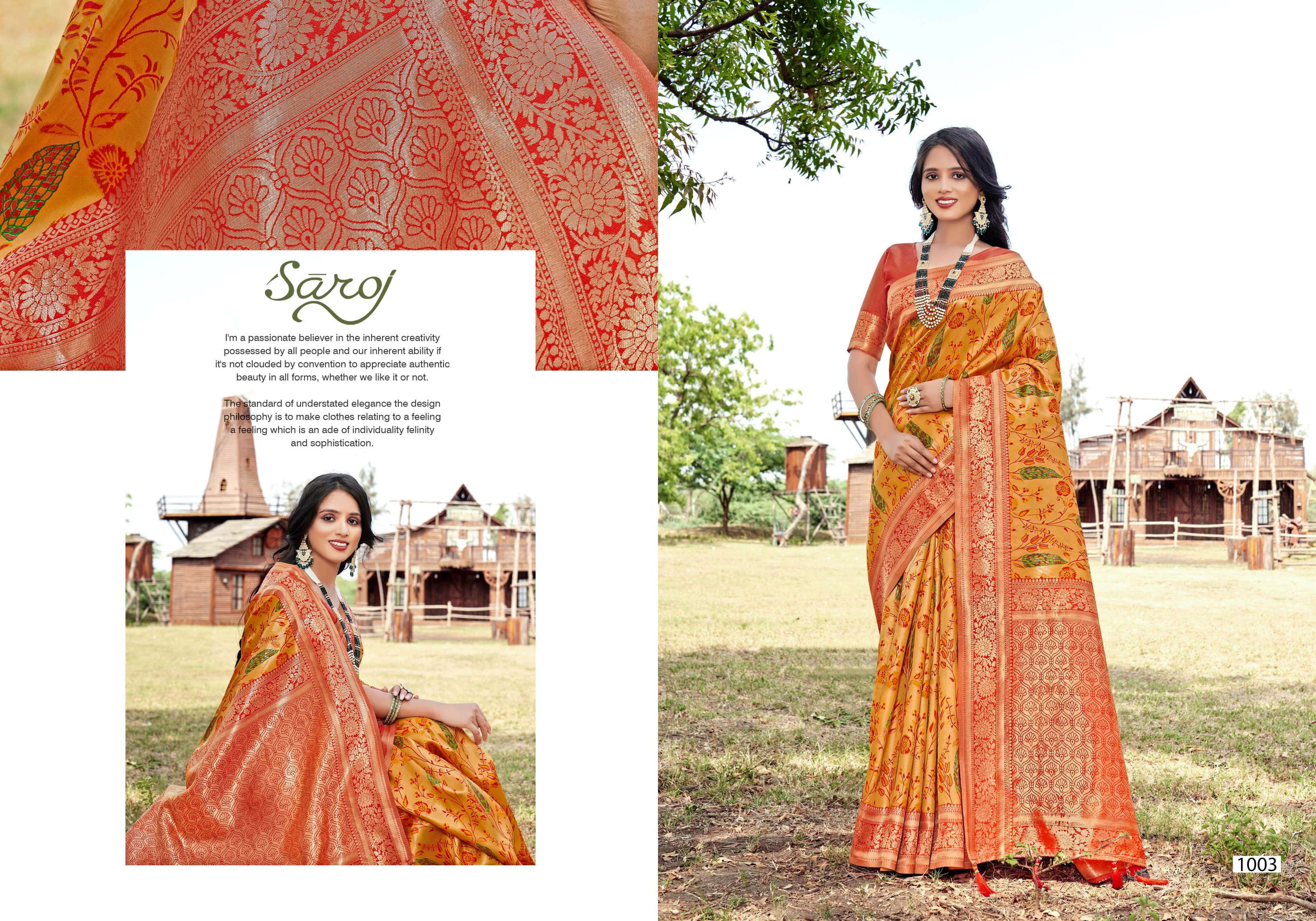 Saroj Nirmaya Vol.4 Soft silk saree rich pallu Saree Wholesale catalog    