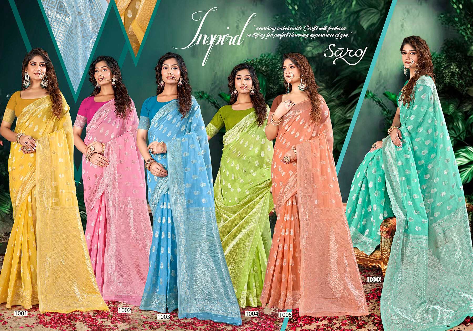 Saroj Pacific Cotton  Vol.3 Soft cotton rich pallu saree Saree Wholesale catalog    