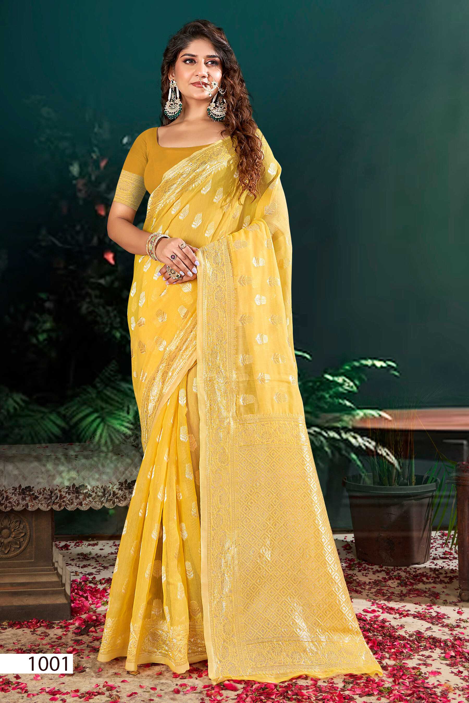 Saroj Pacific Cotton  Vol.3 Soft cotton rich pallu saree Saree Wholesale catalog    