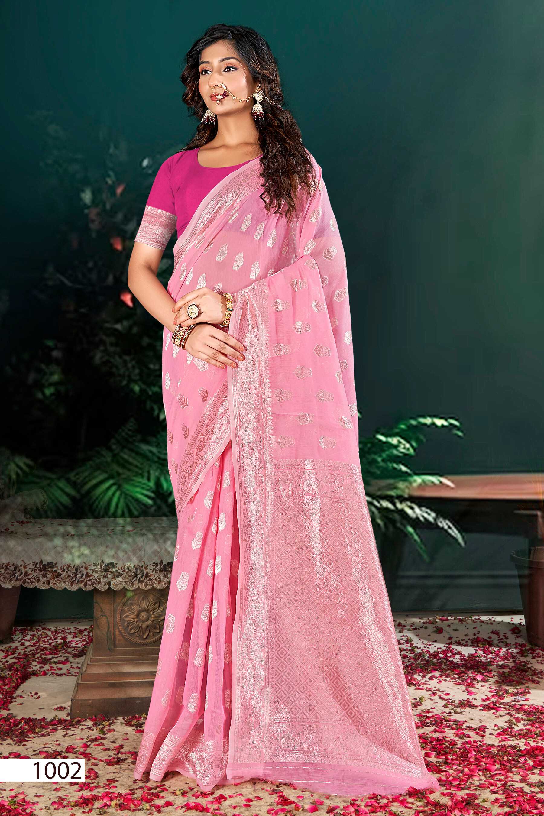 Saroj Pacific Cotton  Vol.3 Soft cotton rich pallu saree Saree Wholesale catalog    