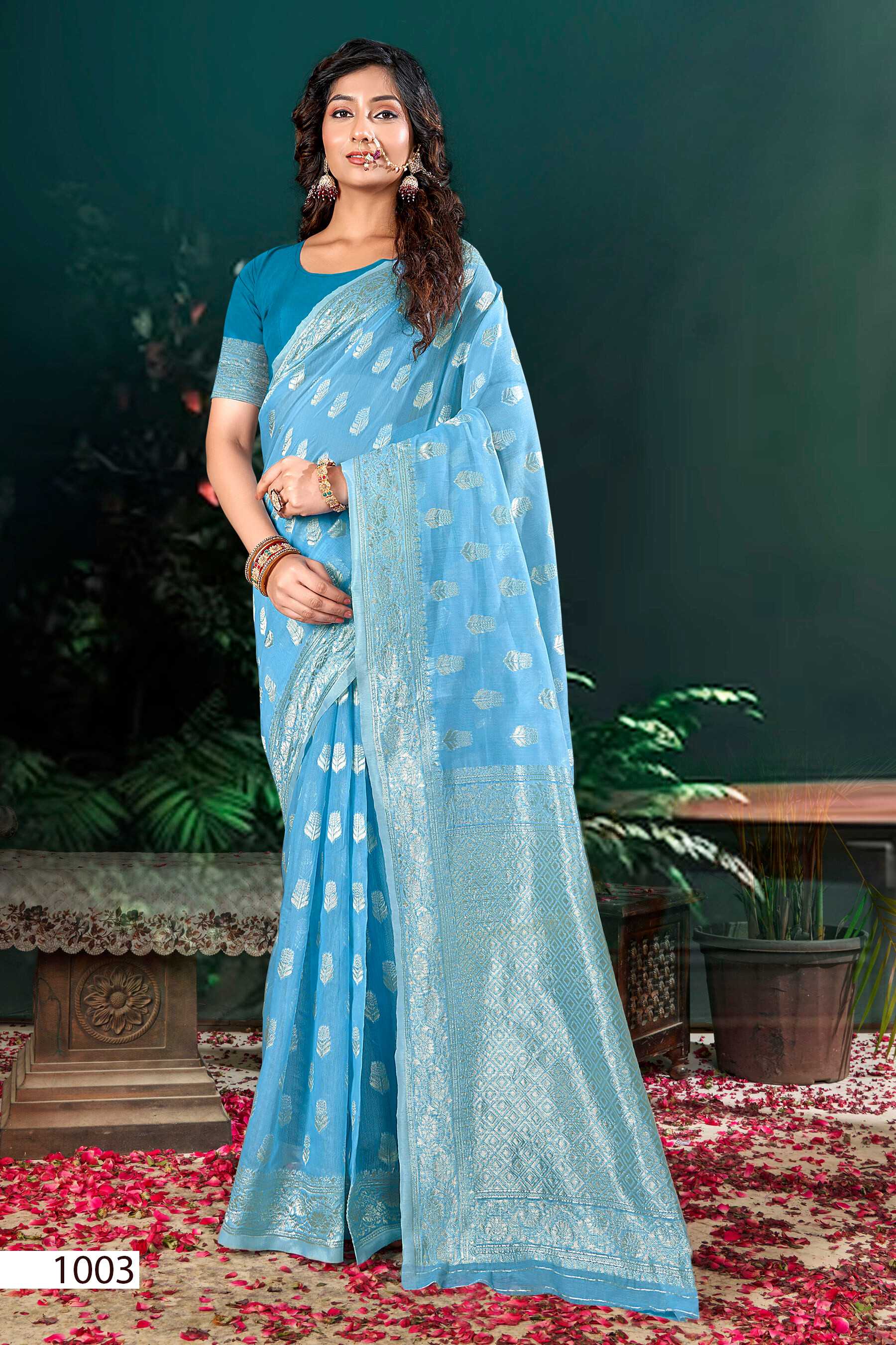 Saroj Pacific Cotton  Vol.3 Soft cotton rich pallu saree Saree Wholesale catalog    