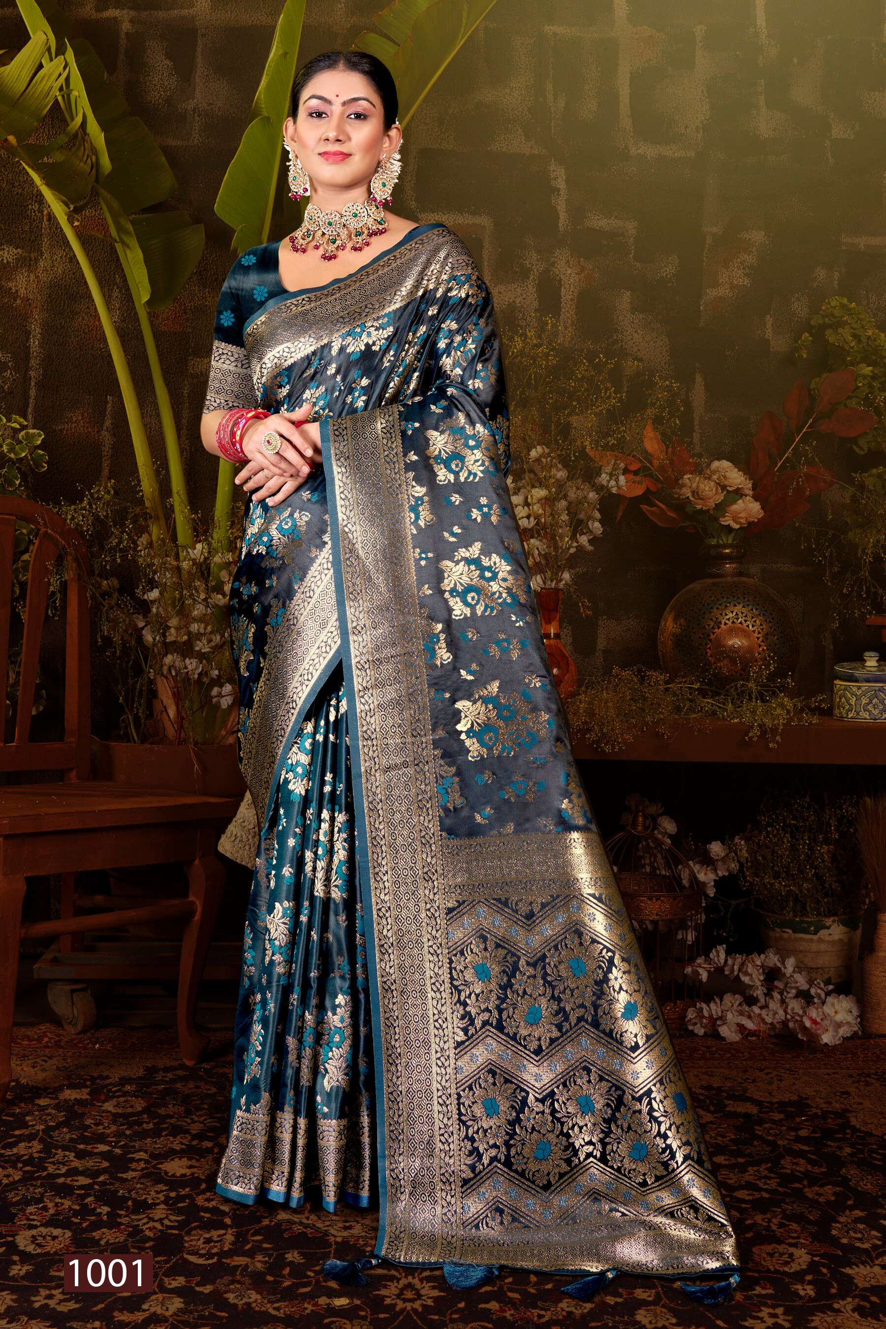 Saroj Royal Queen Vol.3 Satin 50*600 Silk Saree Wholesale catalog    