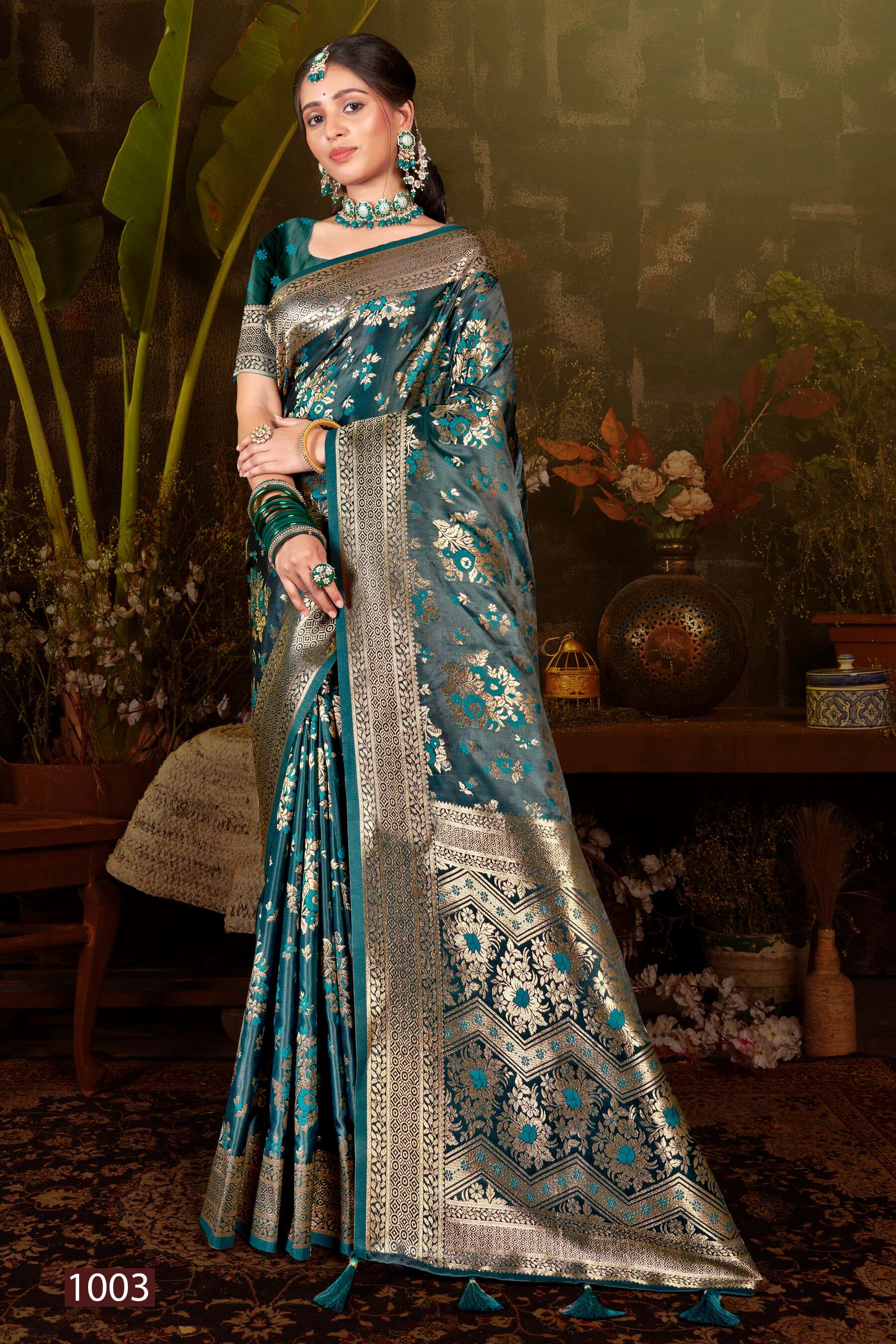 Saroj Royal Queen Vol.3 Satin 50*600 Silk Saree Wholesale catalog    