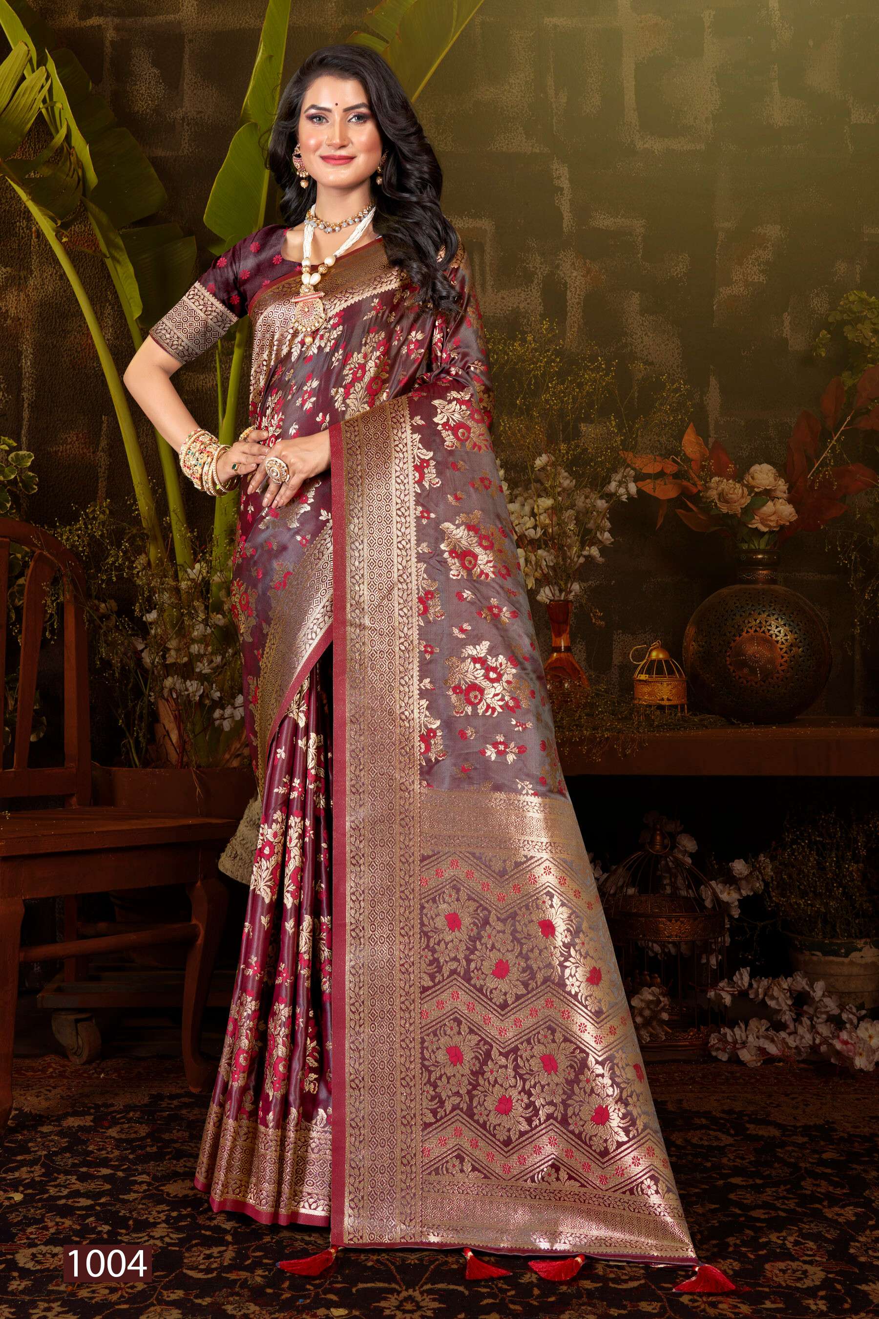 Saroj Royal Queen Vol.3 Satin 50*600 Silk Saree Wholesale catalog    