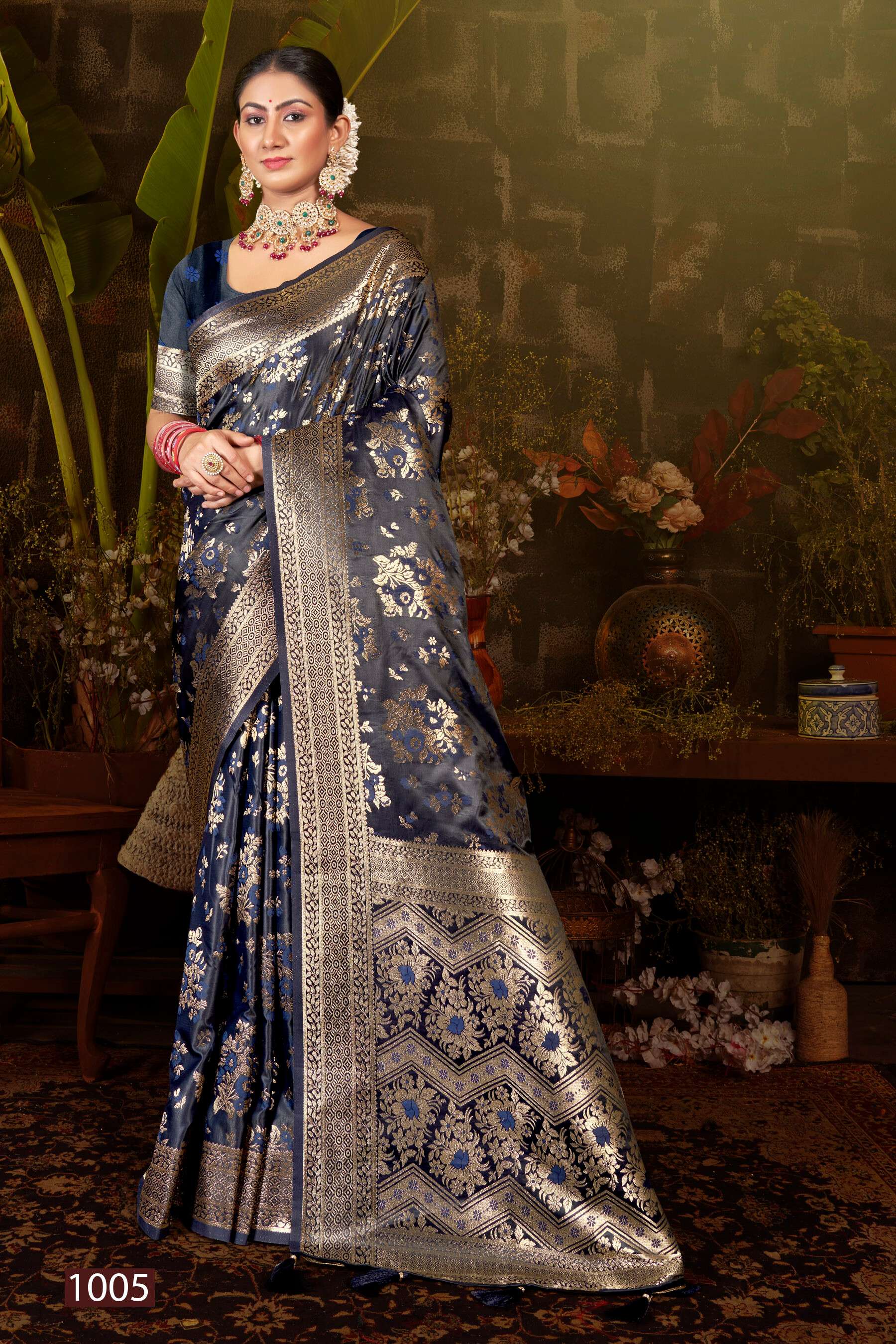 Saroj Royal Queen Vol.3 Satin 50*600 Silk Saree Wholesale catalog    