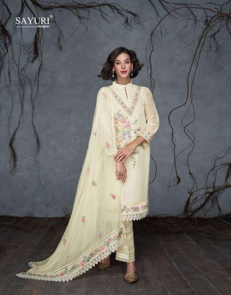 Sayuri Nusrat Organza Silk Salwar Kameez Wholesale catalog